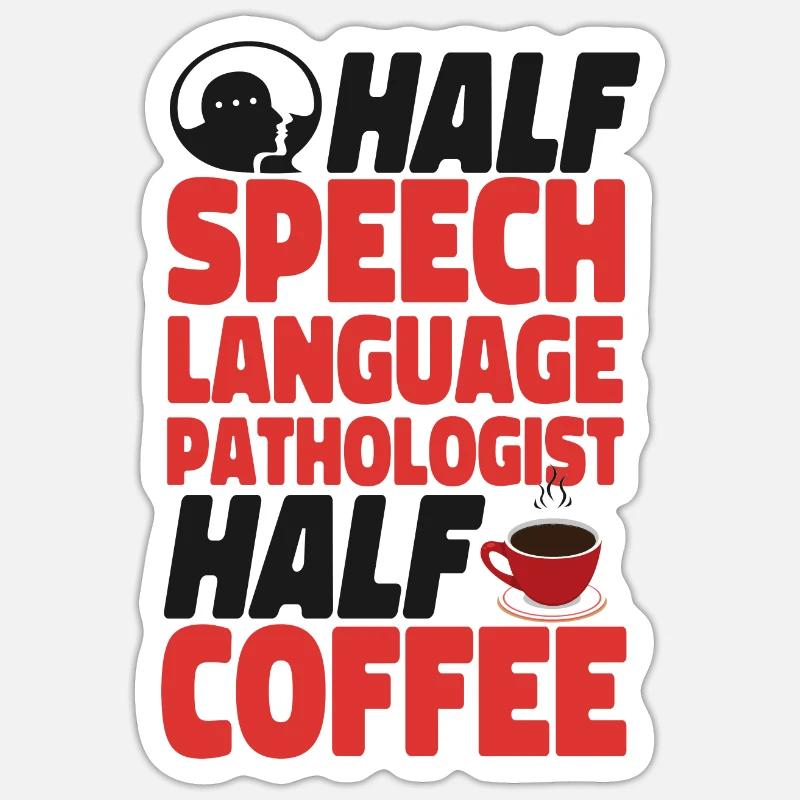 Speech Therapist Therapy Assistant - Sticker size S (10 x 10 cm) - white matte