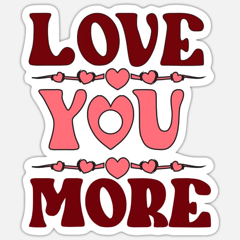 Je t’aime plus - Sticker taille S (10 x 10 cm) - blanc mat