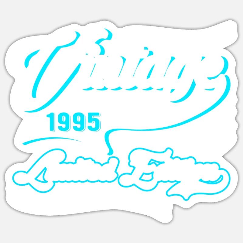 Edition Limitée Millésime 1995 - Sticker taille S (10 x 10 cm) - blanc mat