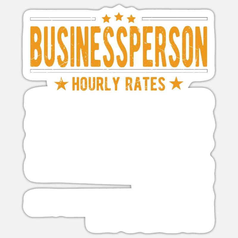 Self-employed hourly wage Sticker size S (10 x 10 cm)