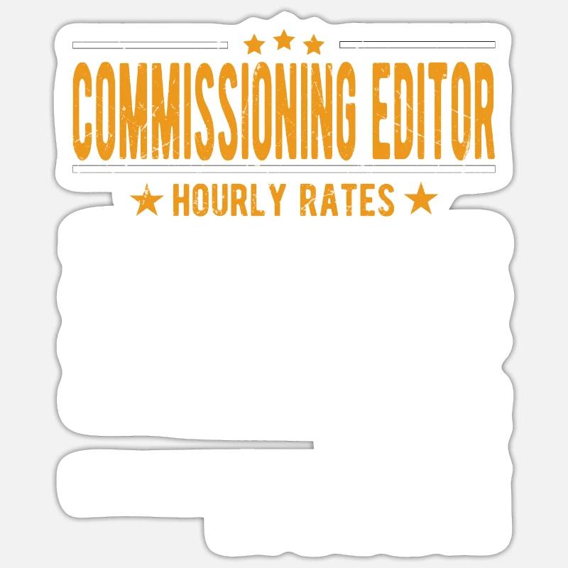Editor Hourly Wage Sticker size S (10 x 10 cm)