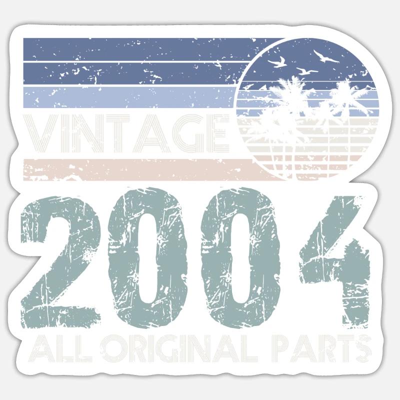 Edition Limitée 2004 Millésime - Sticker taille S (10 x 10 cm) - blanc mat
