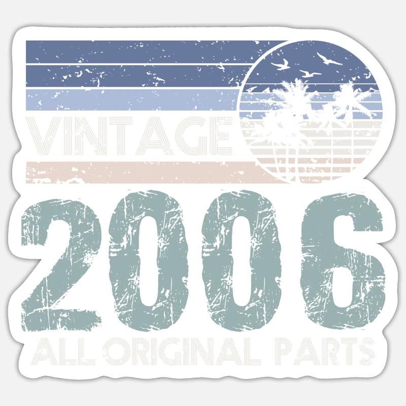 Edition Limitée Millésime 2006 - Sticker taille S (10 x 10 cm) - blanc mat