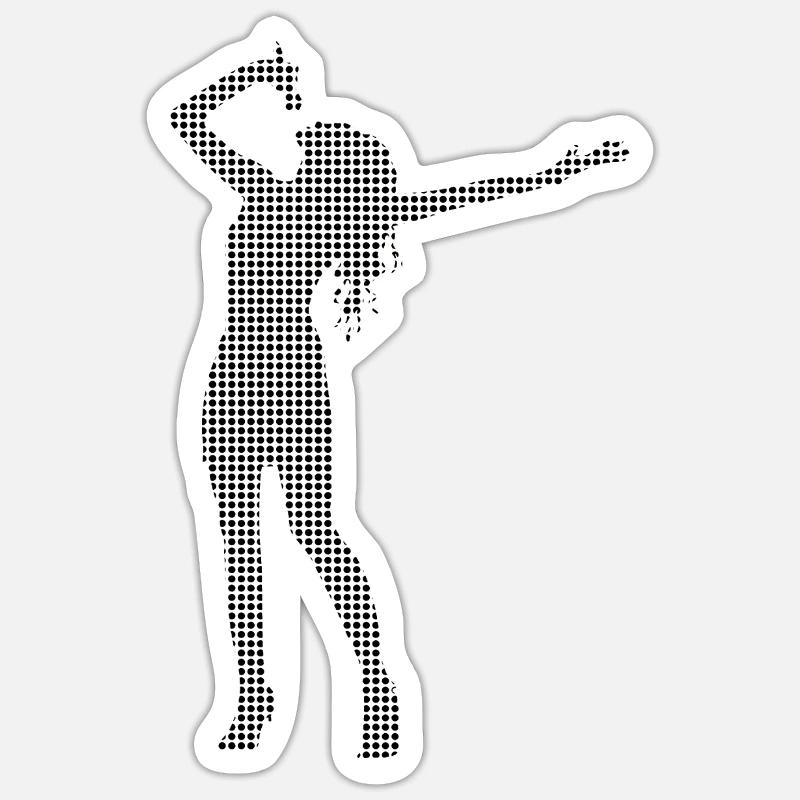 Singen - Sticker Größe S (10 x 10 cm) - Mattweiß