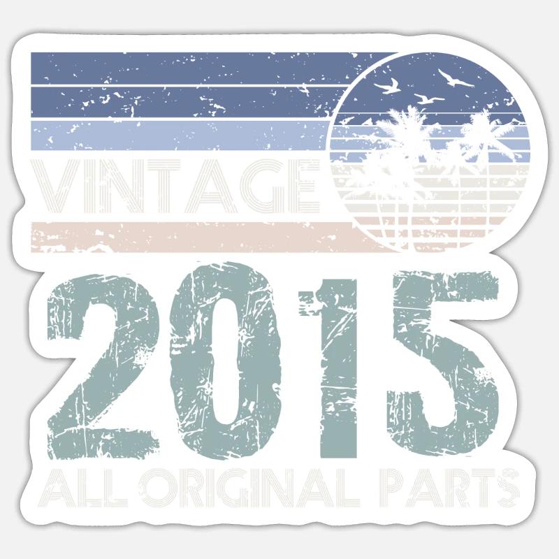 Édition Limitée Millésime 2015 - Sticker taille S (10 x 10 cm) - blanc mat