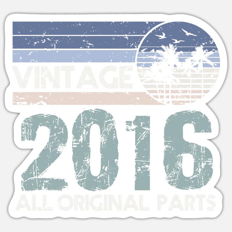 Edition Limitée Millésime 2016 - Sticker taille S (10 x 10 cm) - blanc mat
