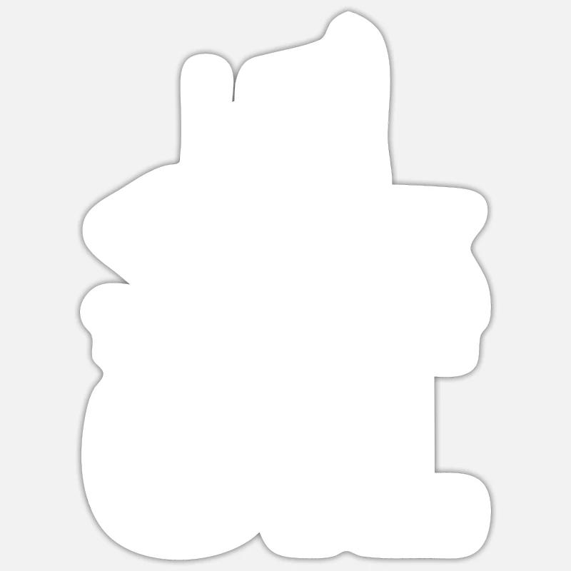 Ölfeld Bohrinsel Anlage - Sticker Größe S (10 x 10 cm) - Mattweiß