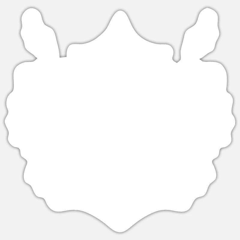 1930 - Sticker formato S (10 x 10 cm) - bianco opaco