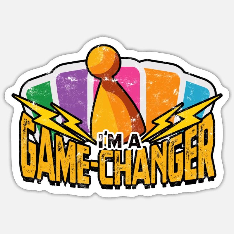 Ich bin ein Game-Changer - Brettspiele Sticker Größe S (10 x 10 cm)