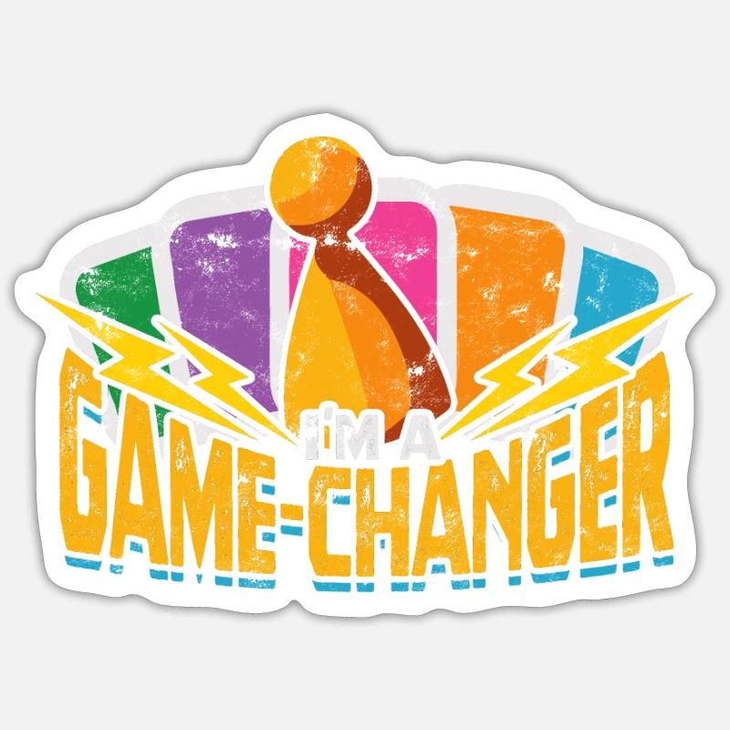 Ich bin ein Game-Changer - Brettspiele Sticker Größe S (10 x 10 cm)