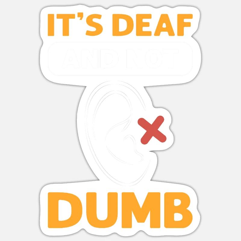 C’est sourd Sticker taille S (10 x 10 cm)