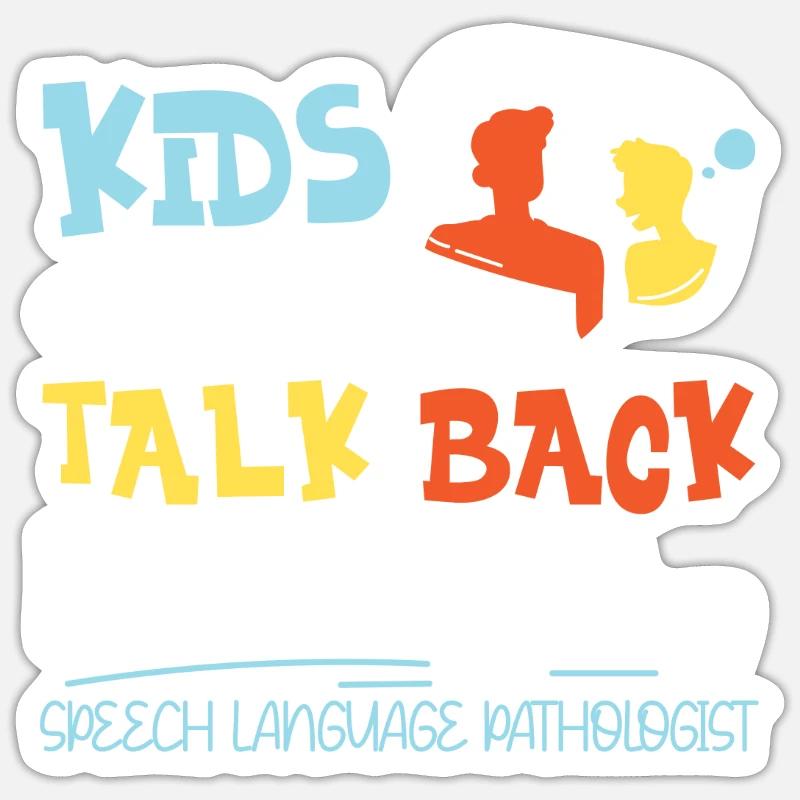 Speech Therapist Therapy Assistant - Sticker Größe S (10 x 10 cm) - Mattweiß