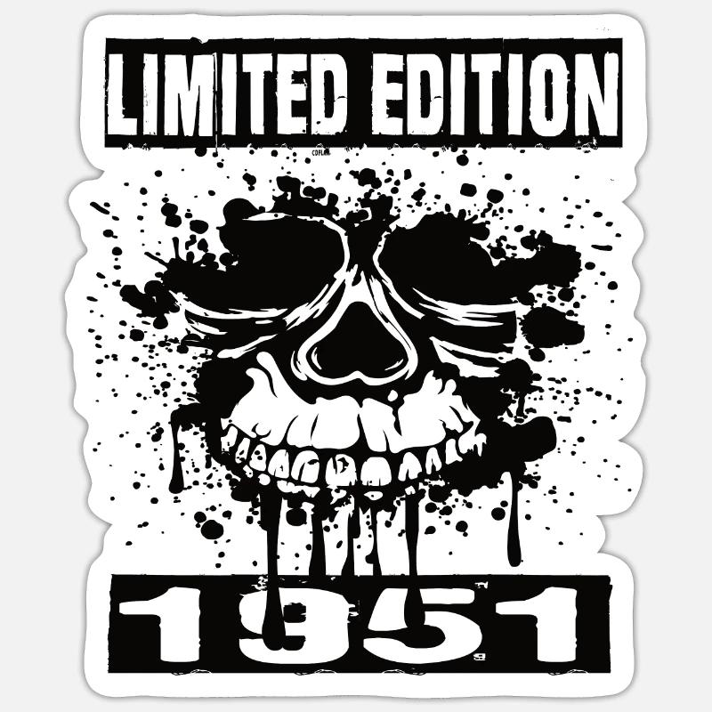 Édition limitée 1951 - Sticker taille S (10 x 10 cm) - blanc mat