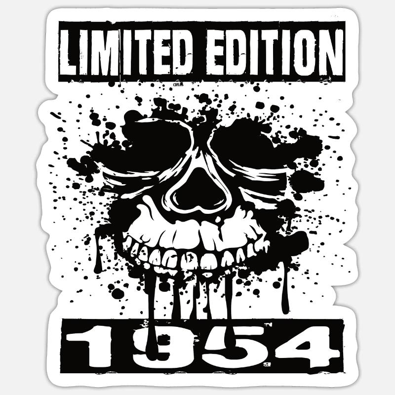 Édition limitée 1954 - Sticker taille S (10 x 10 cm) - blanc mat