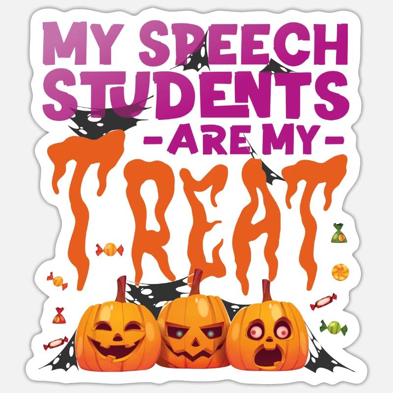 Speech Therapist Therapy Assistant - Sticker size S (10 x 10 cm) - white matte