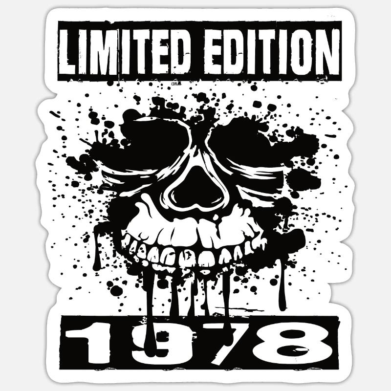 Édition limitée 1978 - Sticker taille S (10 x 10 cm) - blanc mat