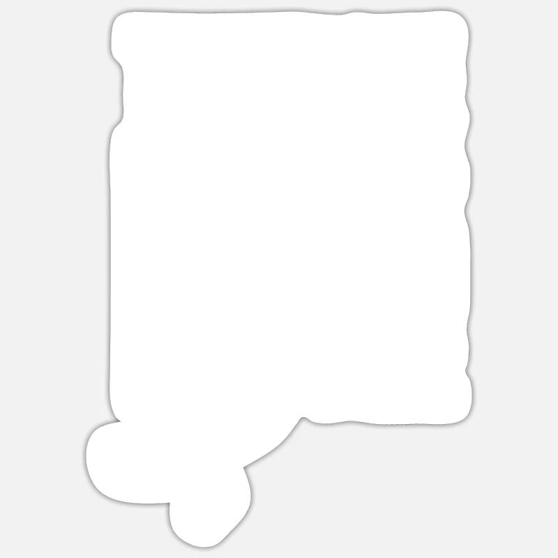 Krankenschwester Stethoskop - Sticker Größe S (10 x 10 cm) - Mattweiß