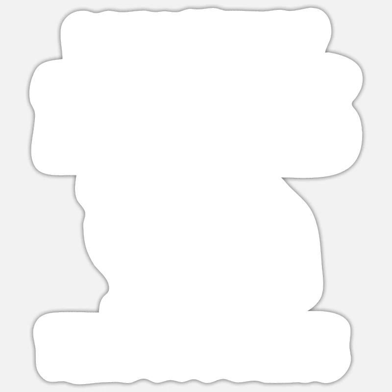 Brussels Griffon Funny - Sticker size S (10 x 10 cm) - white matte