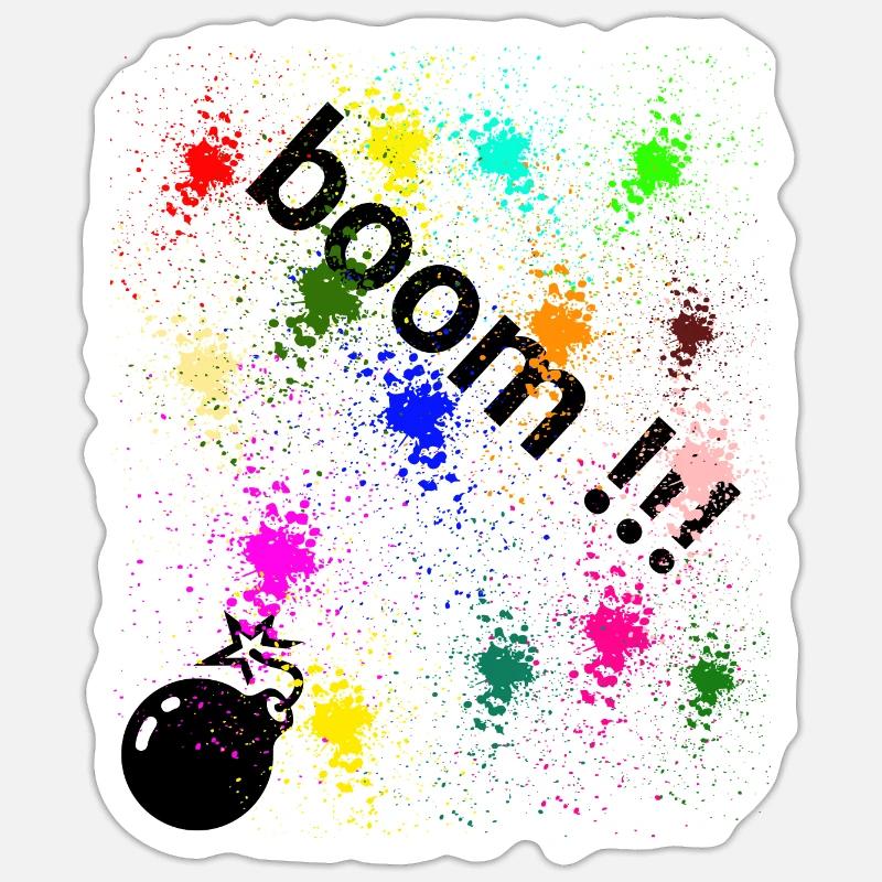 dröhnen - Sticker Größe S (10 x 10 cm) - Mattweiß