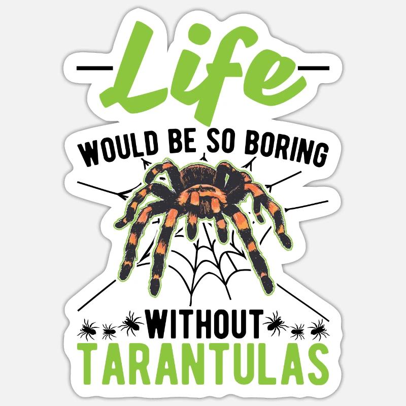 Tarantel Geschenk Spinne Tarantula Sticker Größe S (10 x 10 cm)