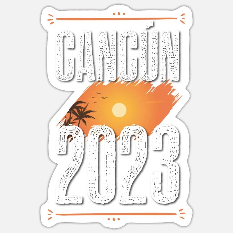 Cancun 2023 - Sticker size S (10 x 10 cm) - white matte