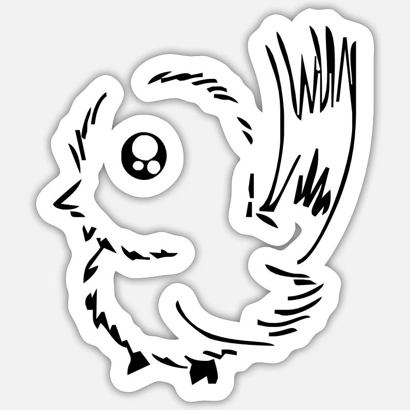 Vogel Sticker Größe S (10 x 10 cm)