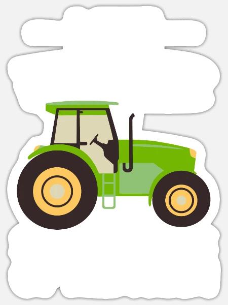 bauer Heimlicher Chef Der Farm - Sticker Größe S (10 x 10 cm) - Mattweiß
