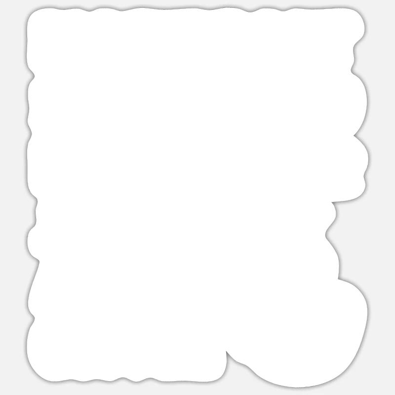 Turmspringen Turmspringer Kaffee - Sticker Größe S (10 x 10 cm) - Mattweiß