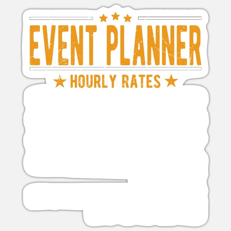 Eventplaner Stundenlohn Sticker Größe S (10 x 10 cm)