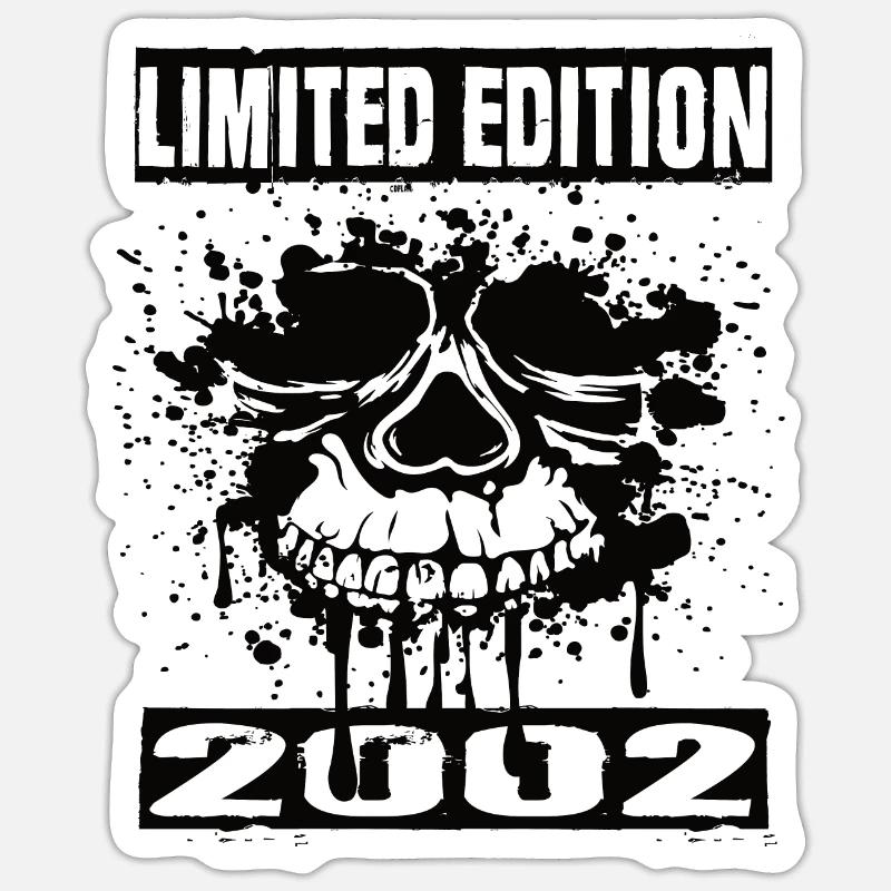 Édition limitée 2002 - Sticker taille S (10 x 10 cm) - blanc mat