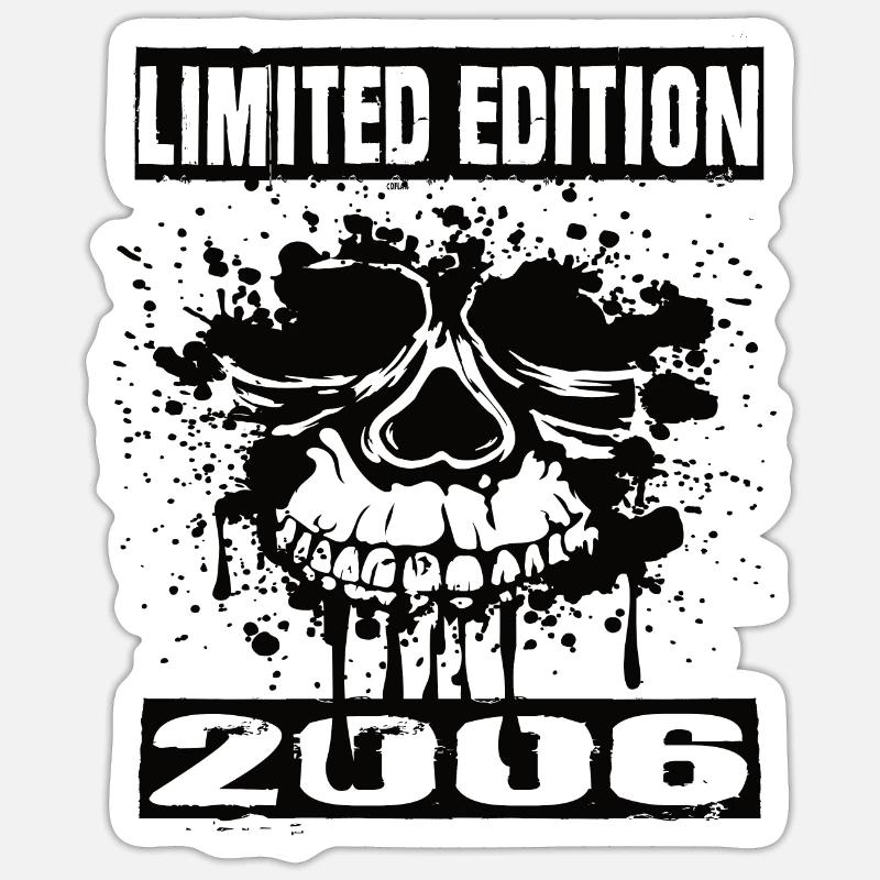 Édition limitée 2006 - Sticker taille S (10 x 10 cm) - blanc mat