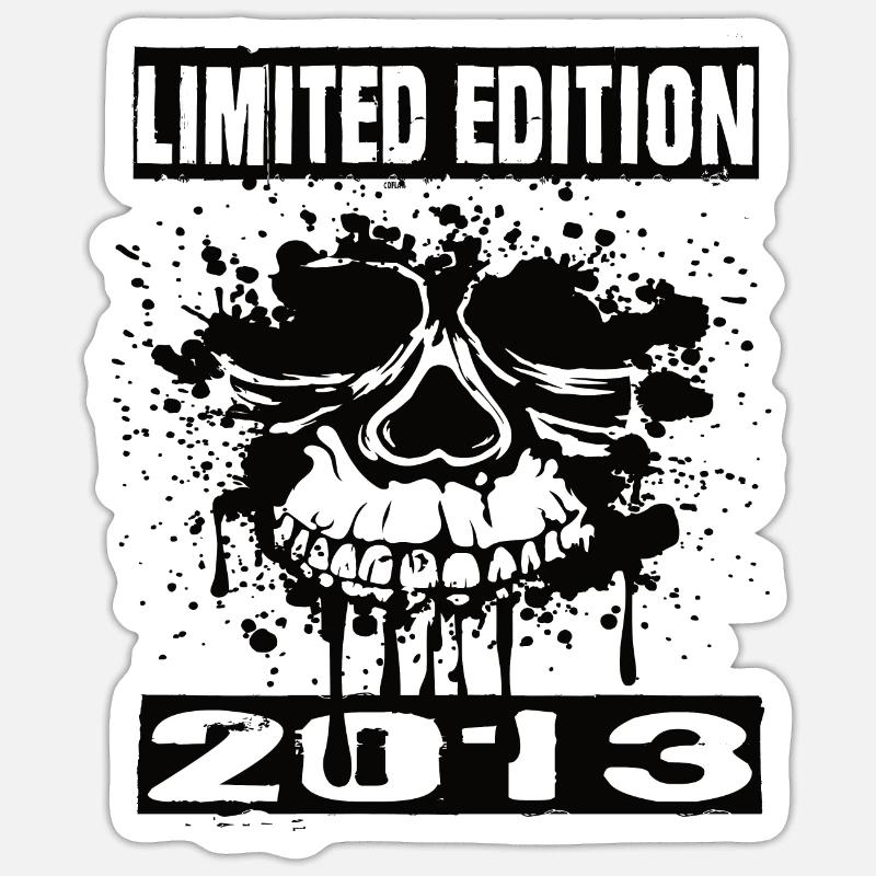 Limited Edition 2013 - Sticker Größe S (10 x 10 cm) - Mattweiß