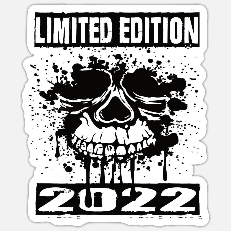 Édition limitée 2022 - Sticker taille S (10 x 10 cm) - blanc mat