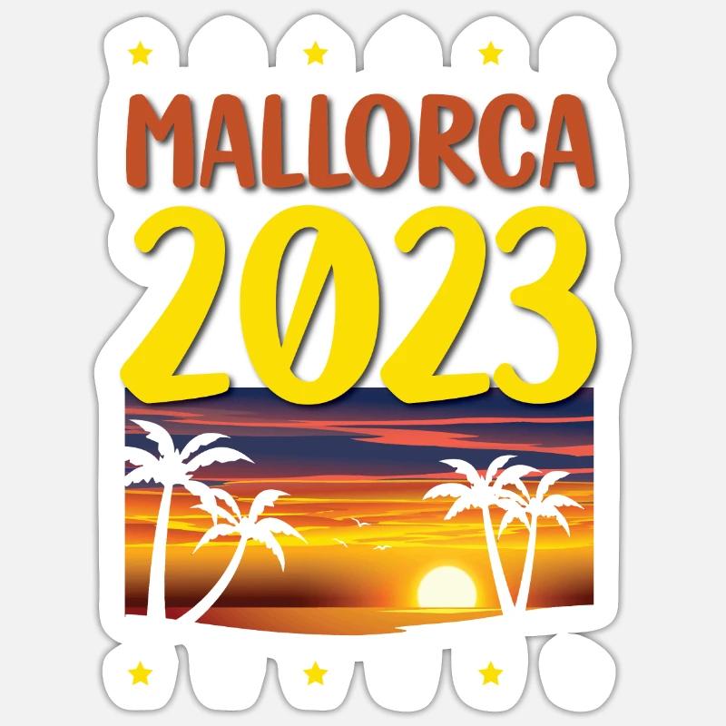 Mallorca 2023 - Sticker size S (10 x 10 cm) - white matte