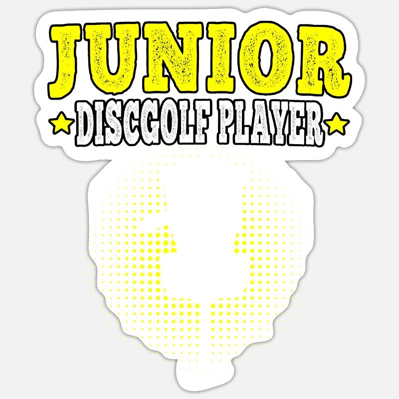 Disc Golf Junior Disc Golfer Disc Golf Sticker taille S (10 x 10 cm)