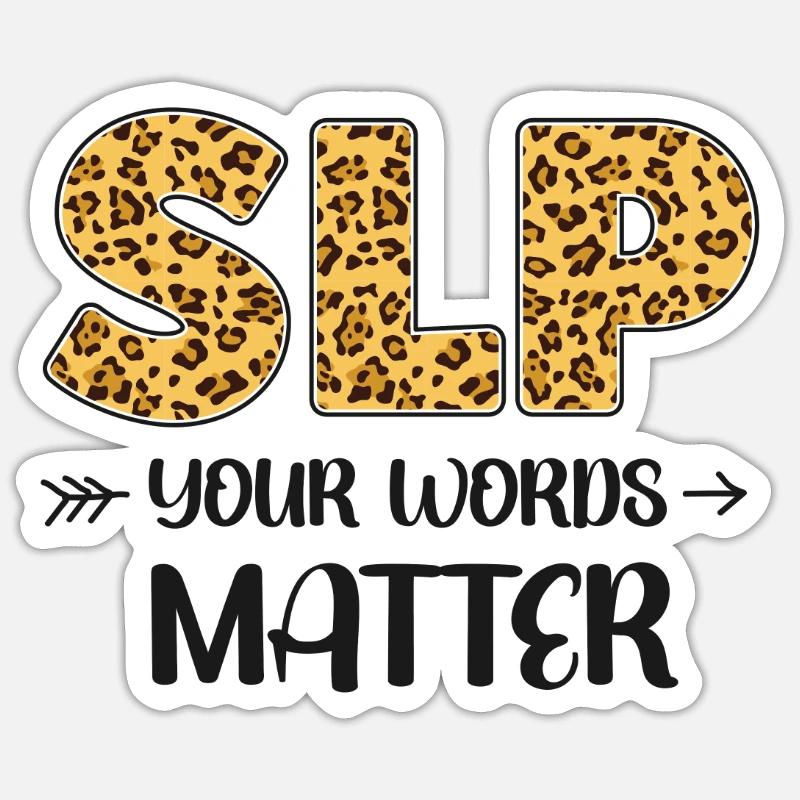 Speech Therapist Therapy Assistant - Sticker Größe S (10 x 10 cm) - Mattweiß