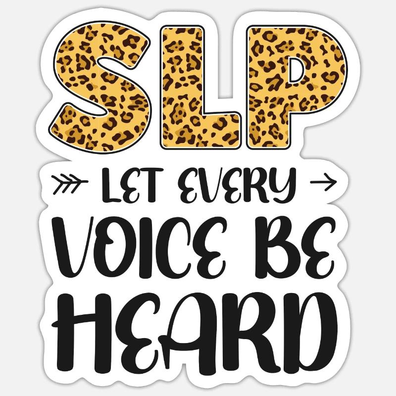 Speech Therapist Therapy Assistant - Sticker size S (10 x 10 cm) - white matte