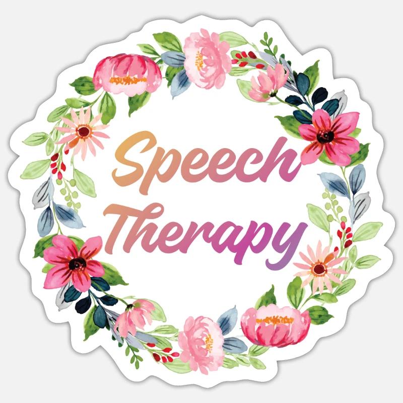 Assistant orthophoniste - Sticker taille S (10 x 10 cm) - blanc mat