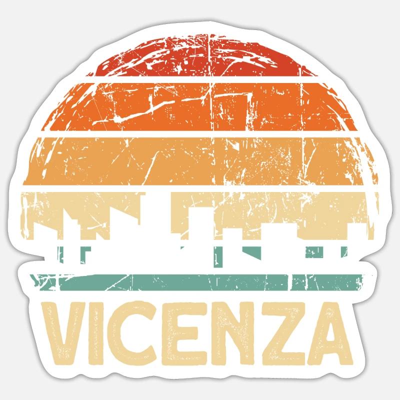 Vicence - Sticker taille S (10 x 10 cm) - blanc mat