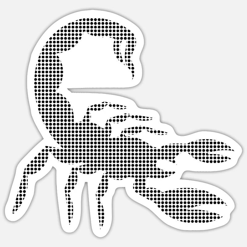Scorpion - Sticker size S (10 x 10 cm) - white matte