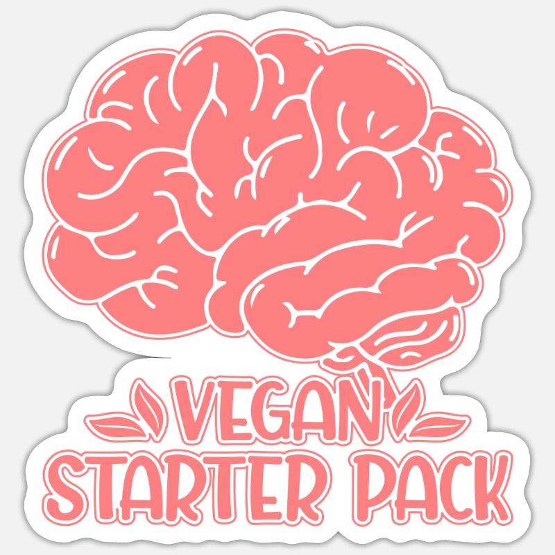 Pack de démarrage végétalien Sticker taille S (10 x 10 cm)