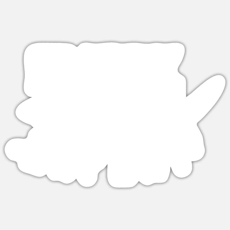 Requins experts Requins Dent de requin Requin plongeur - Sticker taille S (10 x 10 cm) - blanc mat