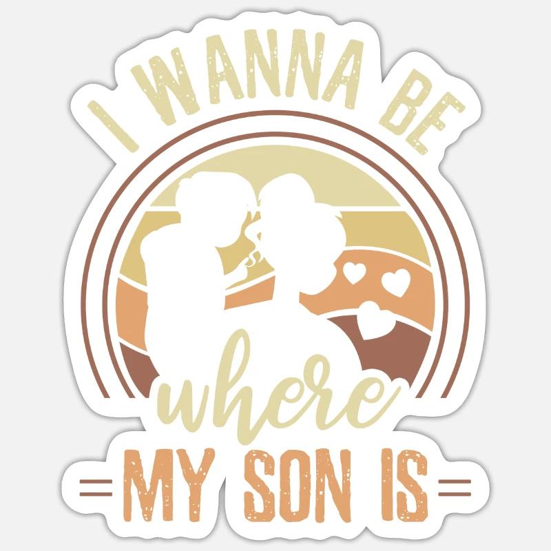 Maman Mère - Sticker taille S (10 x 10 cm) - blanc mat