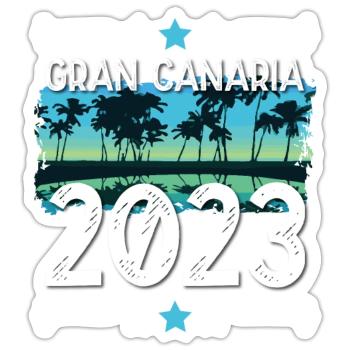 Gran Canaria 2023 - Sticker size S (10 x 10 cm) - white matte - Front