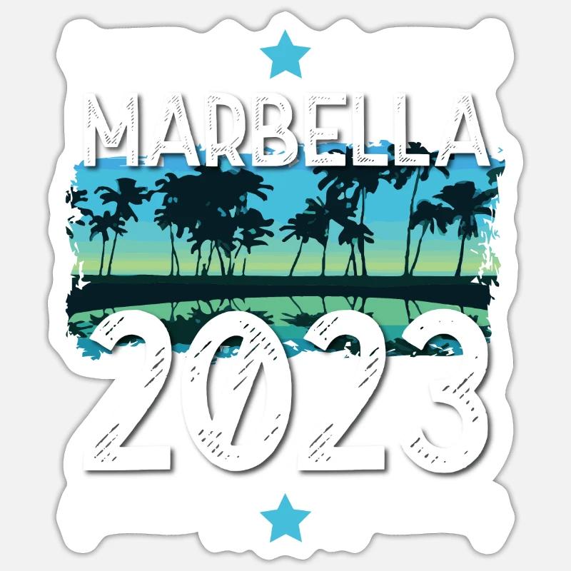 Marbella 2023 Sticker Größe S (10 x 10 cm)