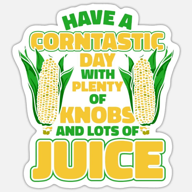 Maize Corncob Farmer Sticker size S (10 x 10 cm)
