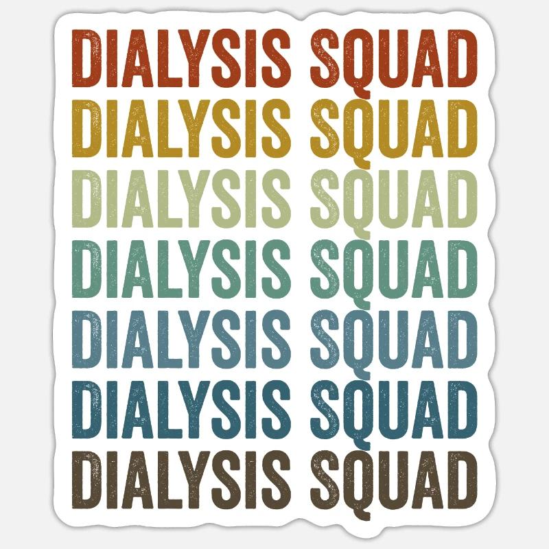 Dialyse-Kader Dialyse-Techniker Sticker Größe S (10 x 10 cm)