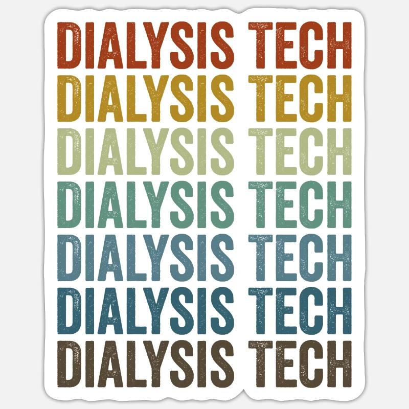 Technicien en dialyse Technicien en dialyse Impression Léopard Sticker taille S (10 x 10 cm)