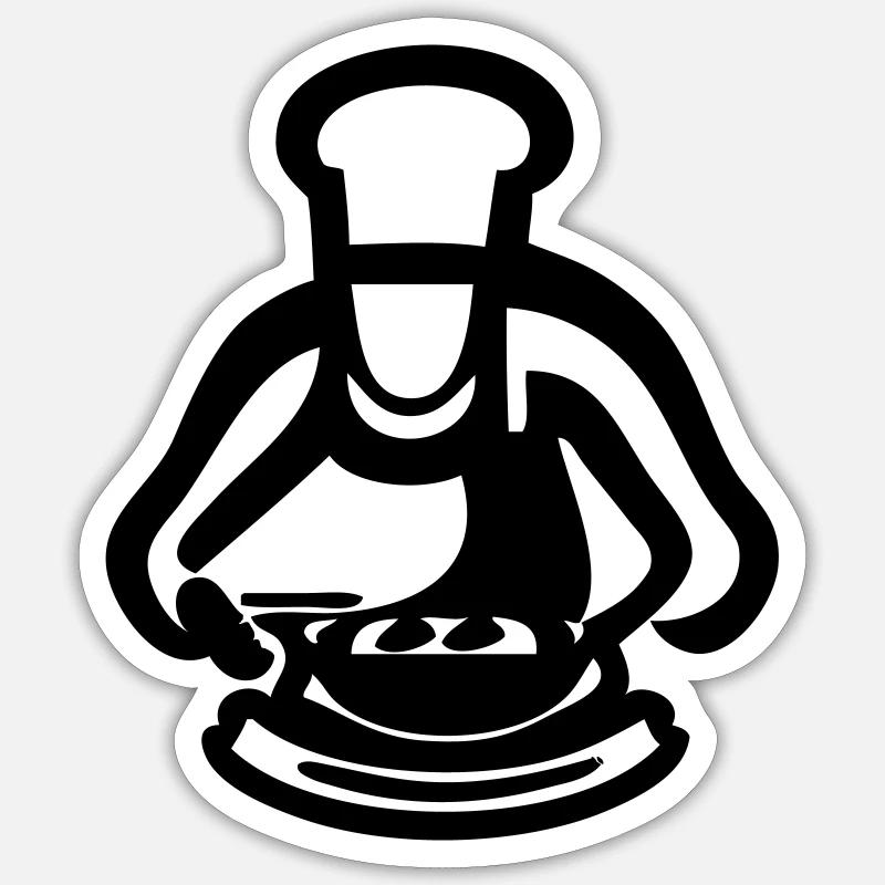 The Master Chef Sticker size S (10 x 10 cm)