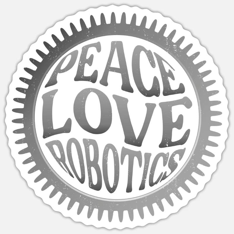 Robot Robotics Engineer Female Sticker size S (10 x 10 cm)